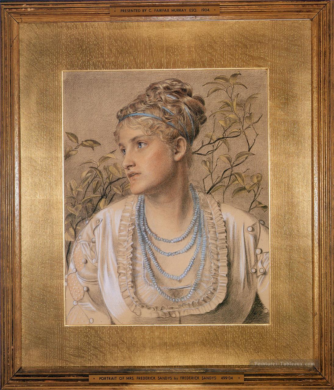 Mary Sandys peintre victorien Anthony Frederick Augustus Sandys Peintures à l'huile
